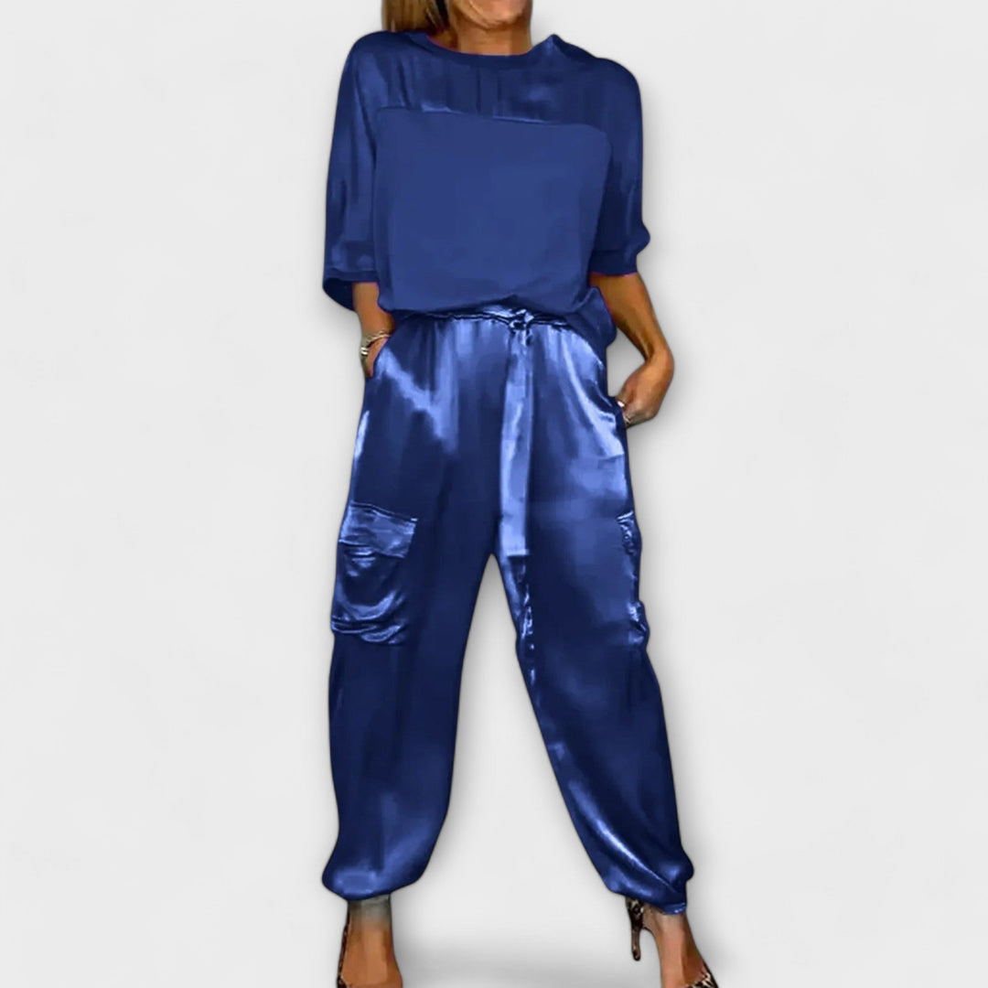 Jana - Dvoudílný hedvábný komplet