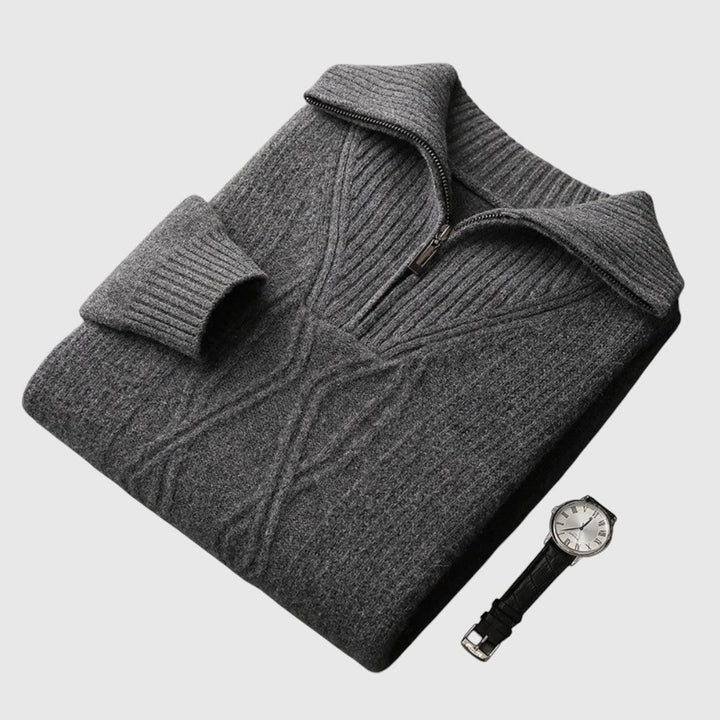 Libuše- Camisola s zipem Taranto Merino Wool