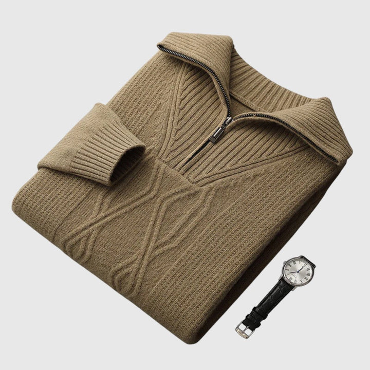 Libuše- Camisola s zipem Taranto Merino Wool