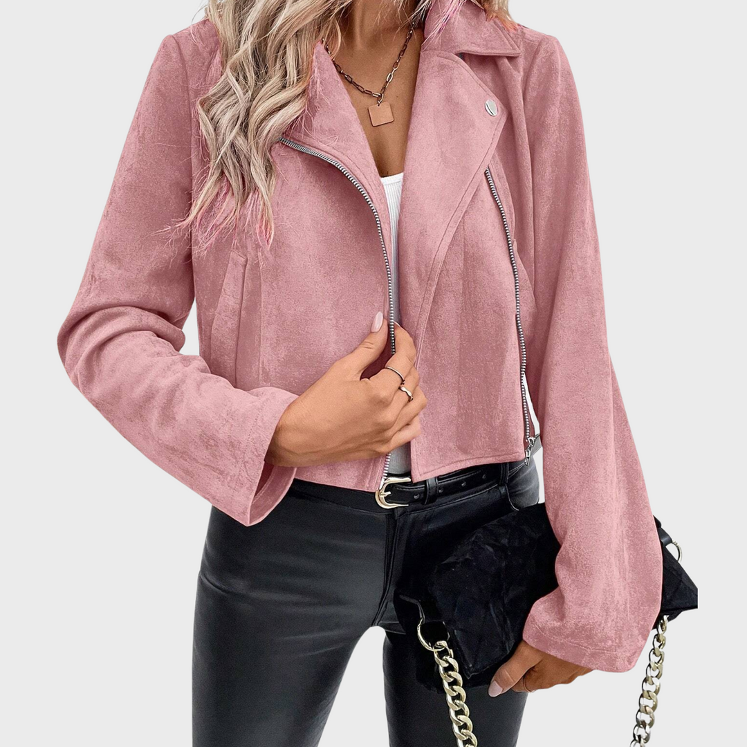 Ivona | Semišová elegantní bunda