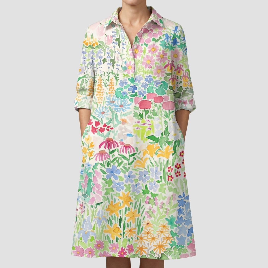 Kateřina – Dvoubarevné šaty