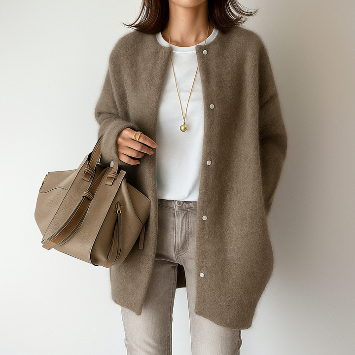 Maya | Dámský měkký kardigan s knoflíky