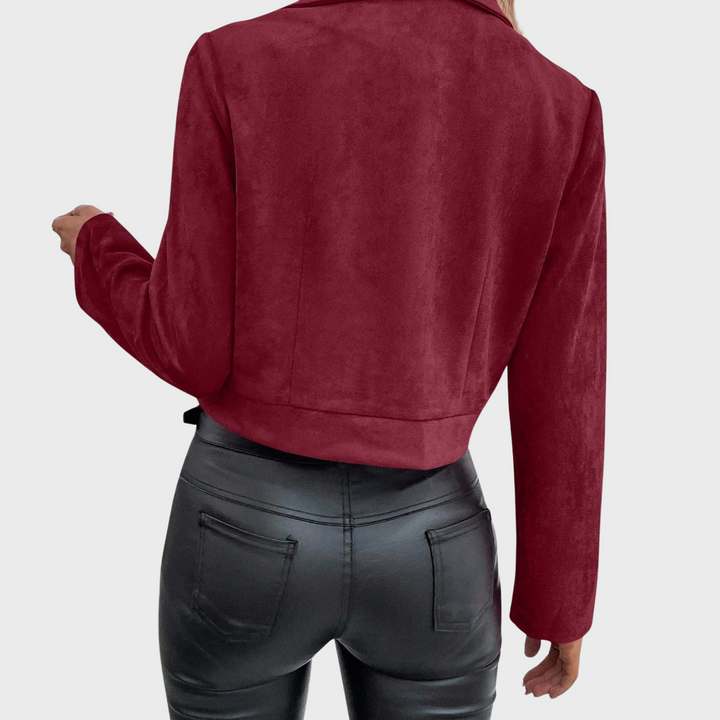 Ivona | Semišová elegantní bunda