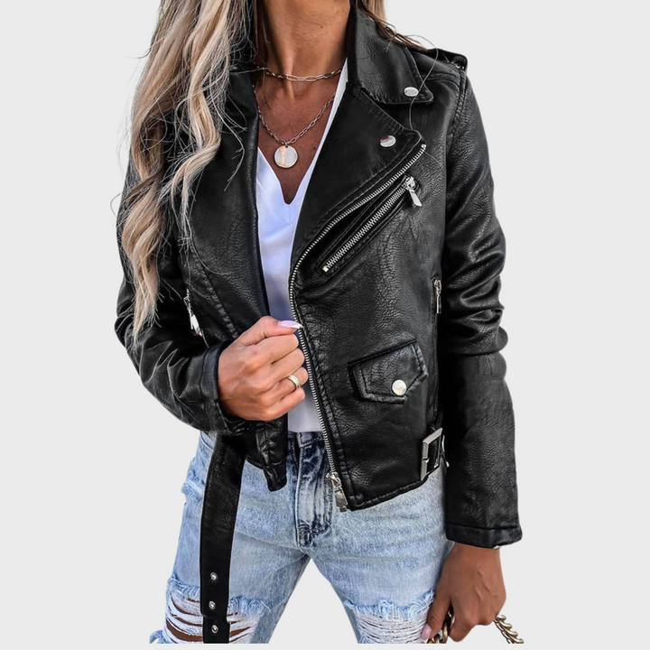 Kafka | Grace Kožená Bunda -Prémiová stylová bunda s vypasovaným střihem