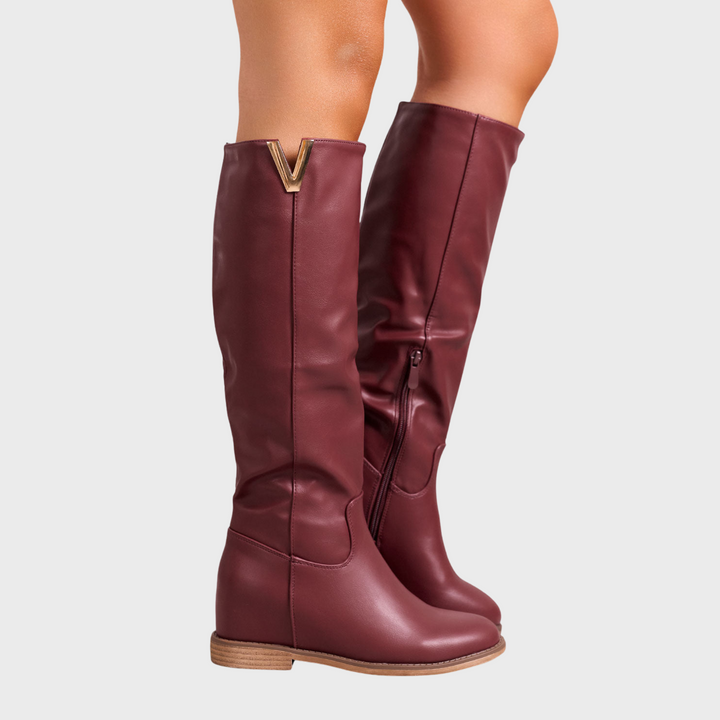 Kafka | Lenka – Elegantní kotníkové boty s vnitřním klínem