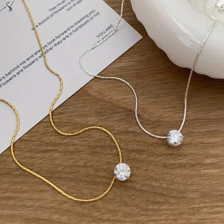 Moissanitový náhrdelník Cléa