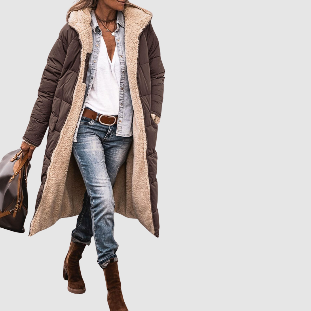 Laura - Zimní kabát s oboustranným střihem