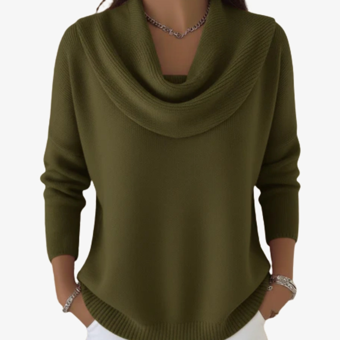 Anežka - Elegantní svetr s měkkým límcem