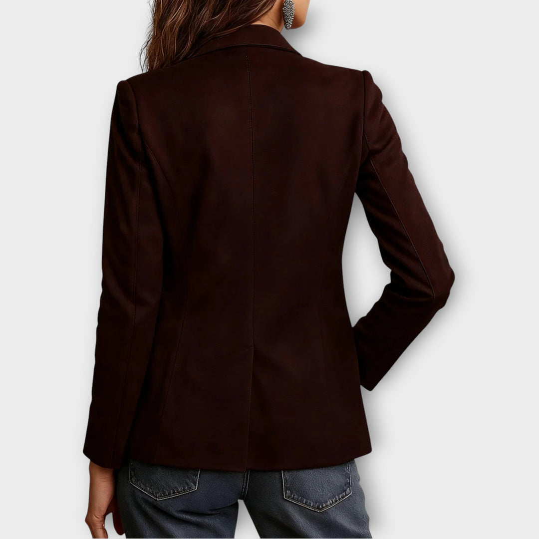 Vintage Hnědý Suede Blazer