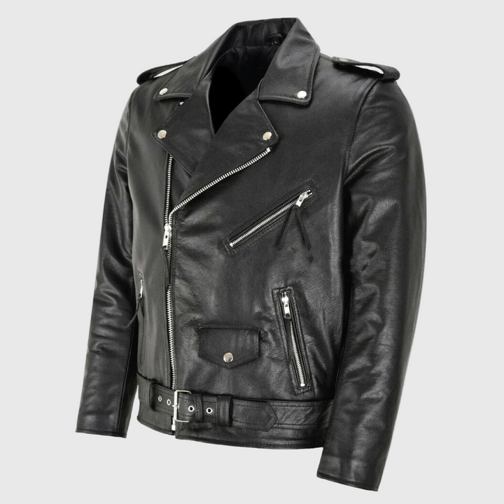 Ray | Klasická kožená motorkářská bunda