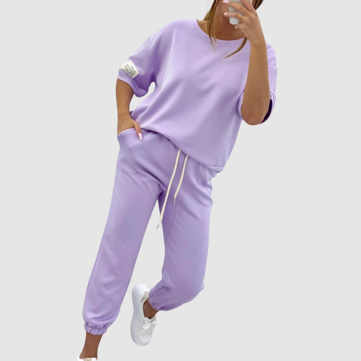 Anežka - Krátký rukáv Lounge Set