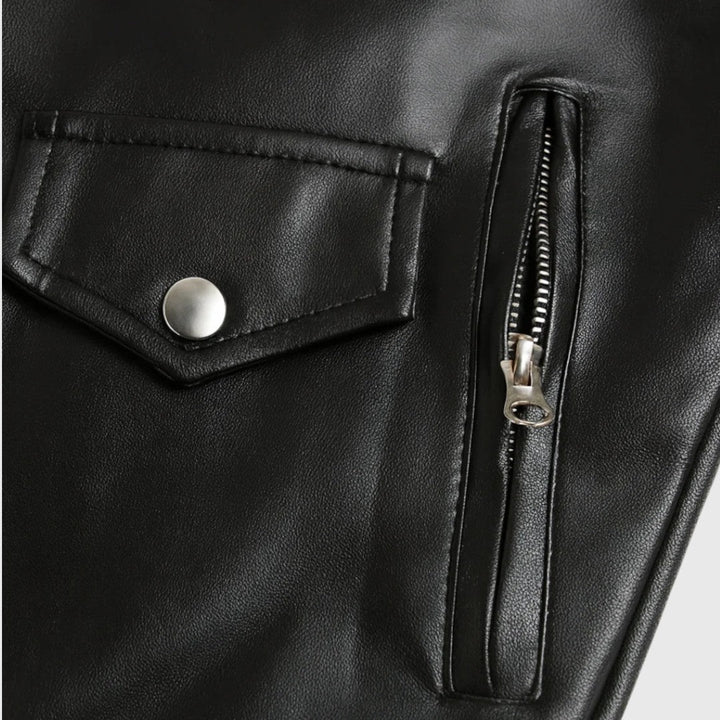 Ray | Klasická kožená motorkářská bunda