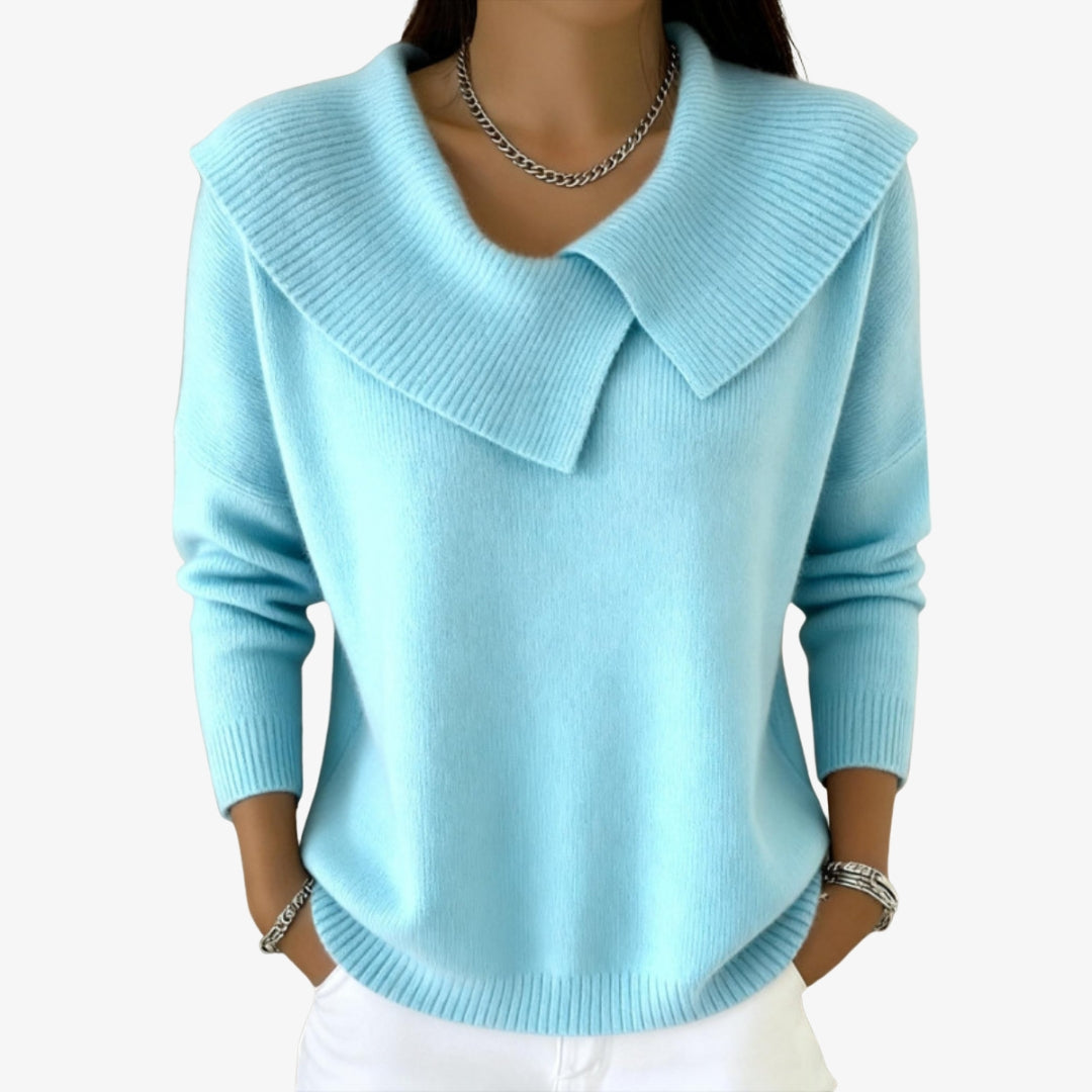 Svetlana - Teplý svetr s měkkým límcem