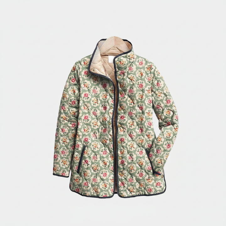 Aveline | Vintage květinový umělecký kabát