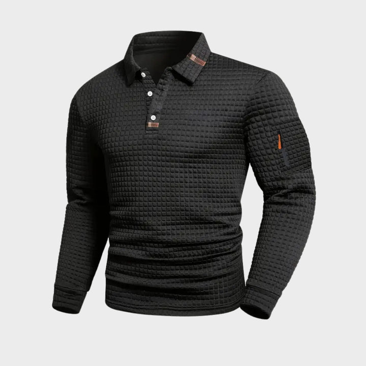 Bernard - Moderní prošívaný casual svetr