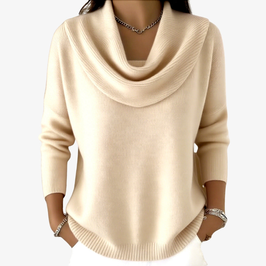 Anežka - Elegantní svetr s měkkým límcem