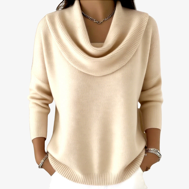 Anežka - Elegantní svetr s měkkým límcem