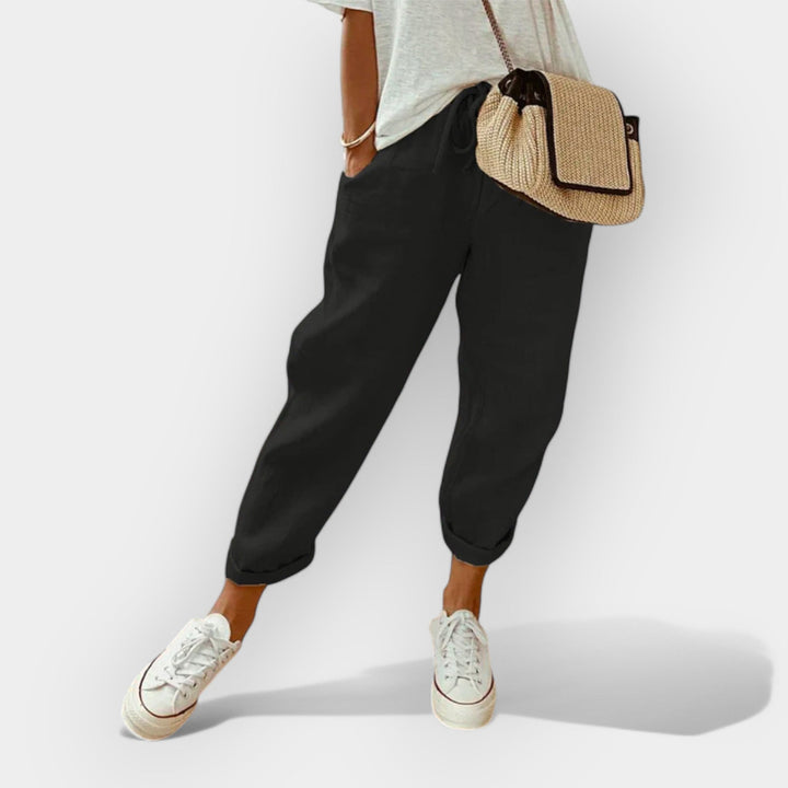 Ema - Lehké lněné kalhoty