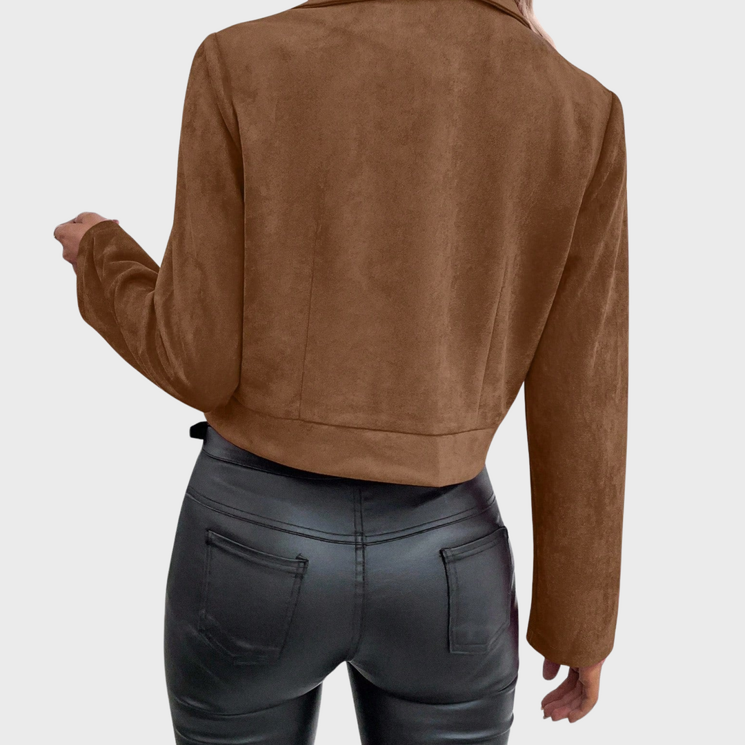 Ivona | Semišová elegantní bunda