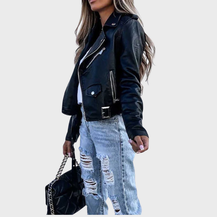 Kafka | Grace Kožená Bunda -Prémiová stylová bunda s vypasovaným střihem