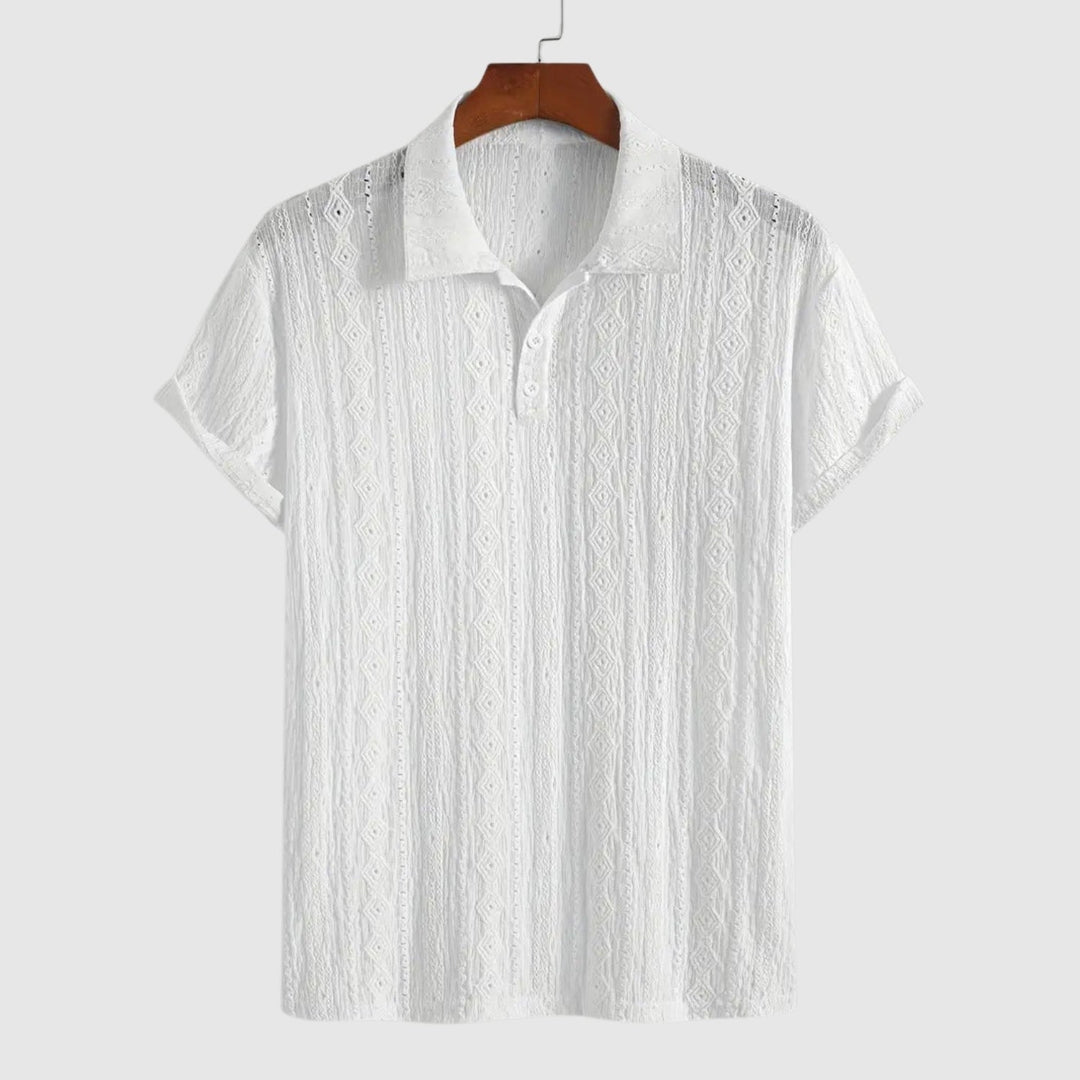 Libuše – Jemné pletené polo s texturovaným designem