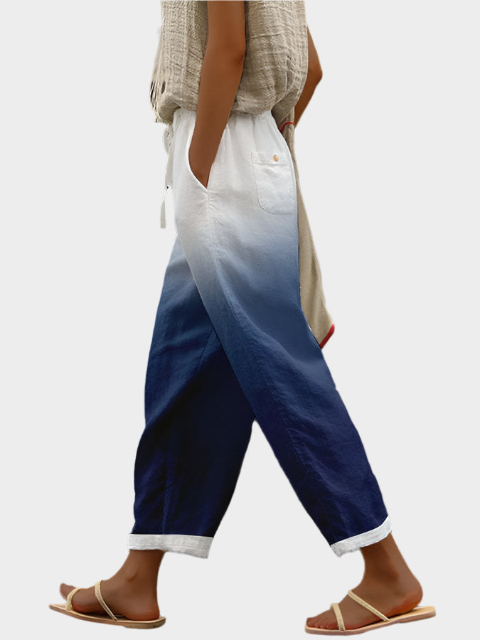 Uvolněné kalhoty s potiskem