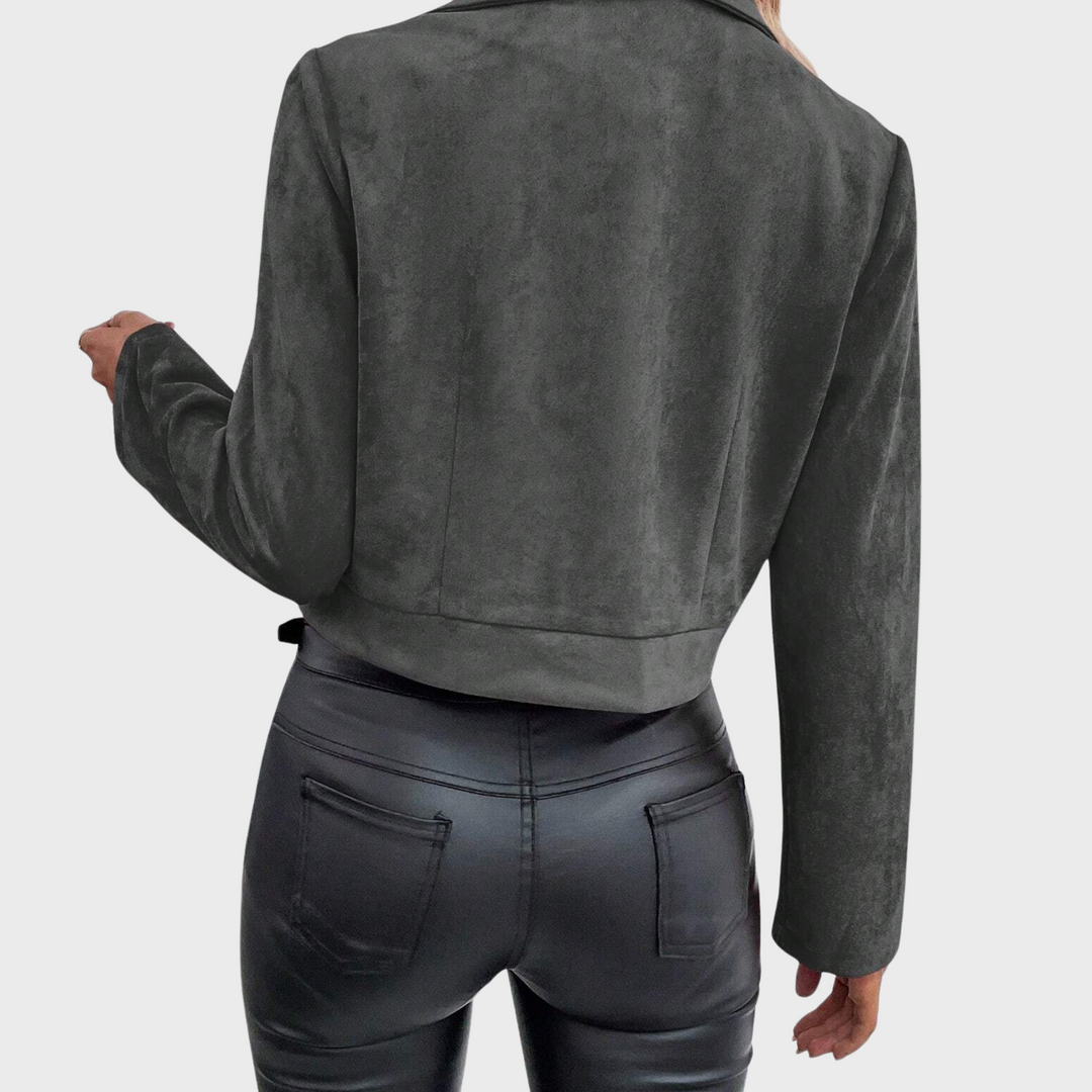 Ivona | Semišová elegantní bunda