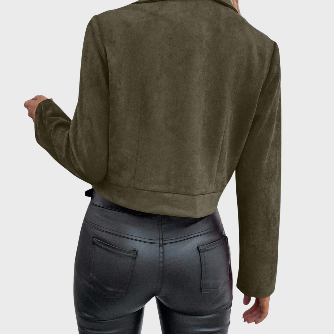 Ivona | Semišová elegantní bunda