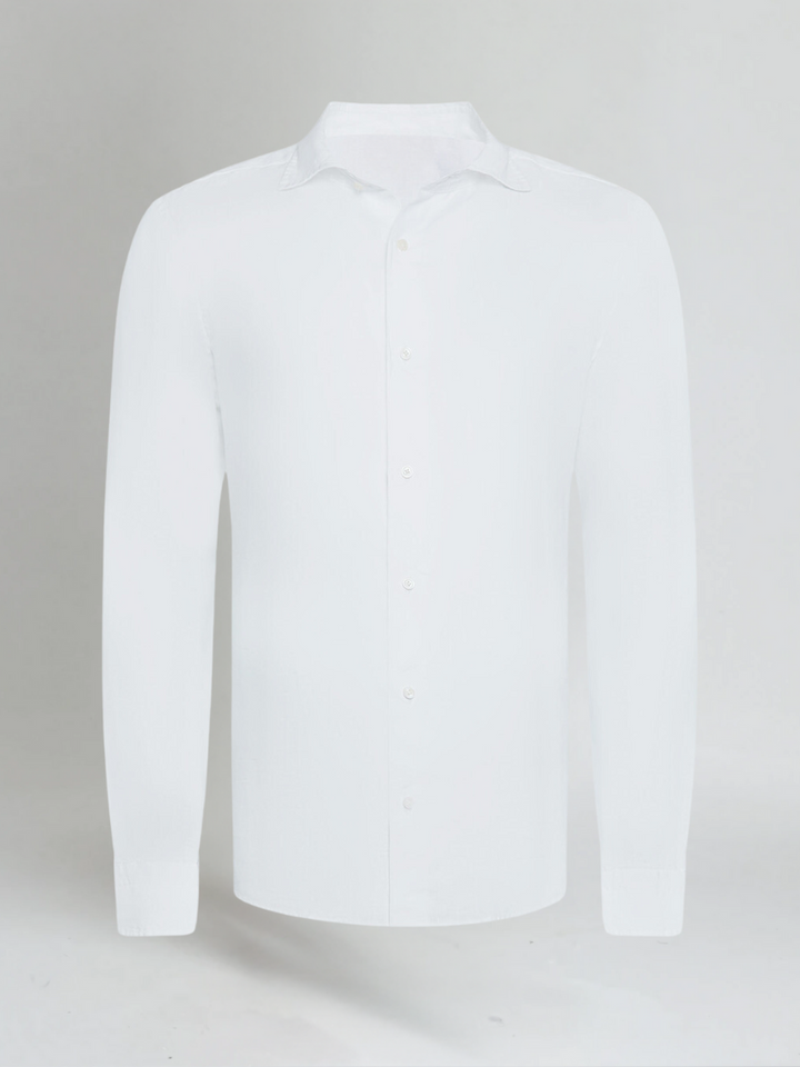 Esenciální Lněná Košile - Bílá