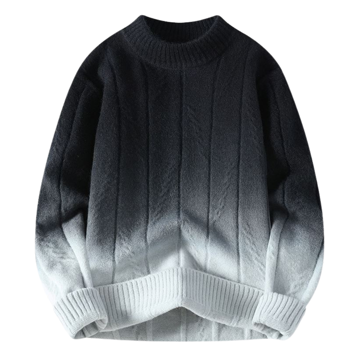 Svetr s gradientním barvením