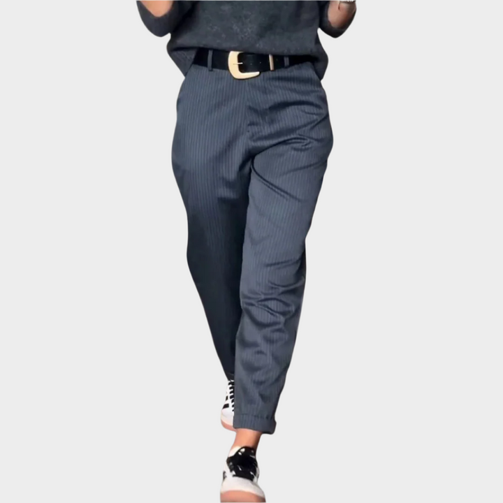 Elegantní kalhoty s prošitím