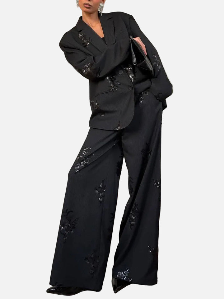 Aurora Sequin – Dámský komplet saka a kalhot