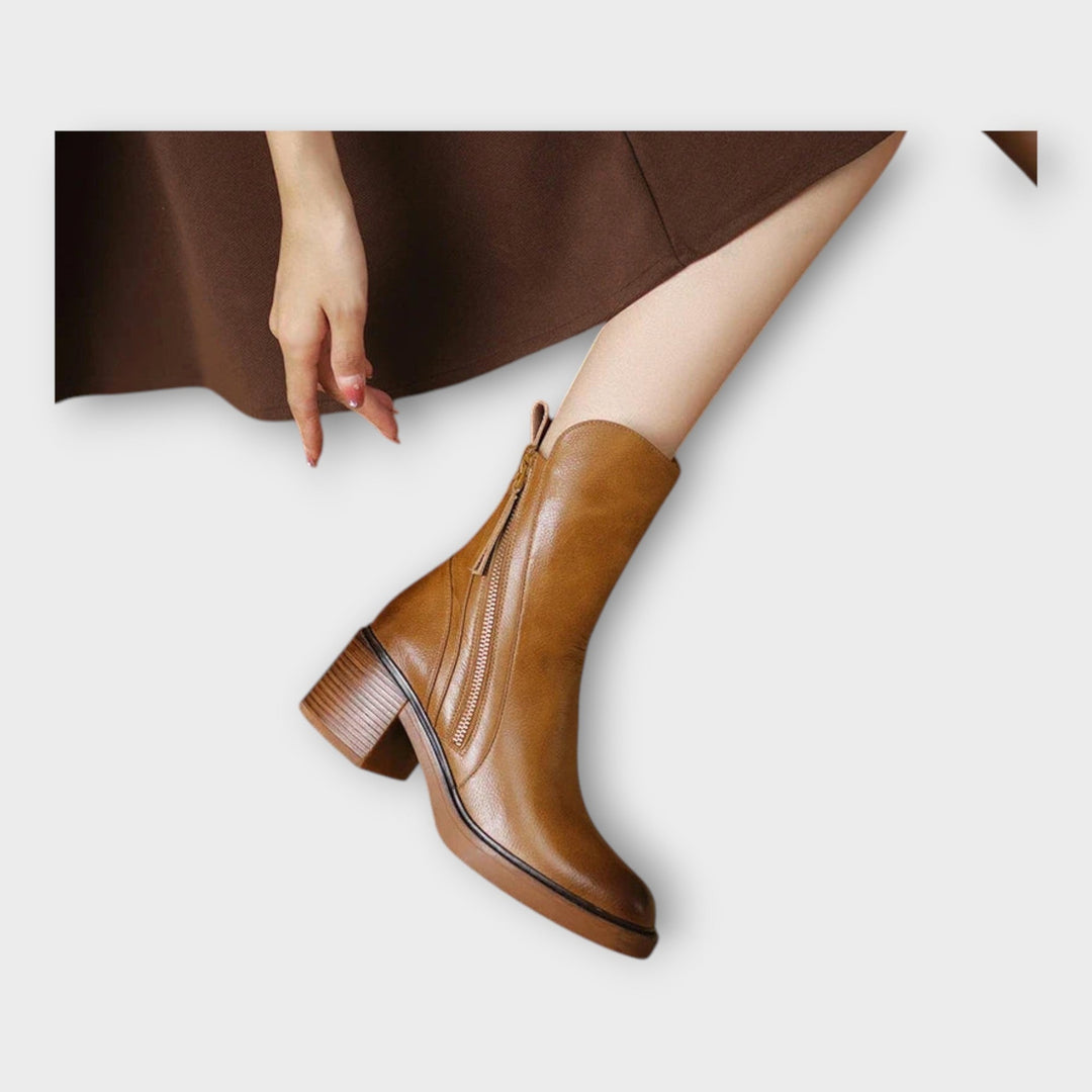 Adéla – Boty s Elegantní Siluetou a Detailním Zipem