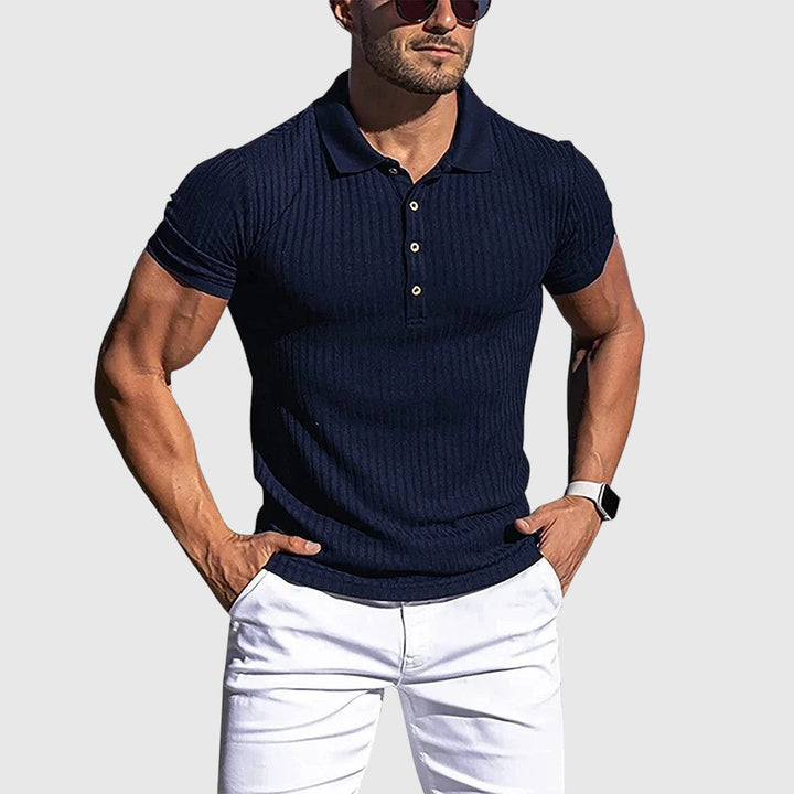 Libuše- Elegantní pruhovaná polo košile