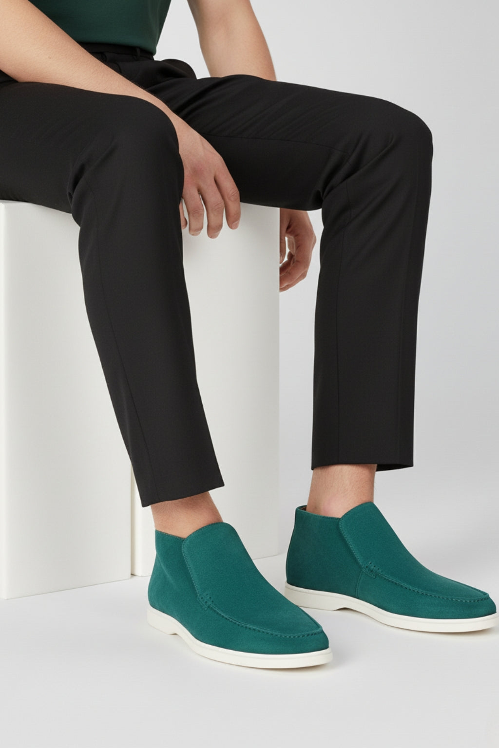 Loafers boty – Modrozelená