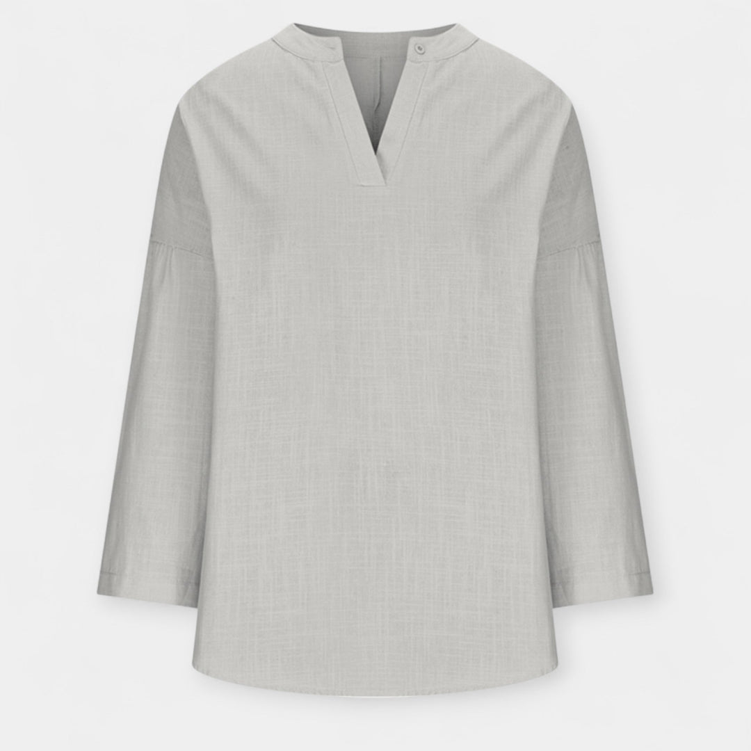 Lněná plážová blůza