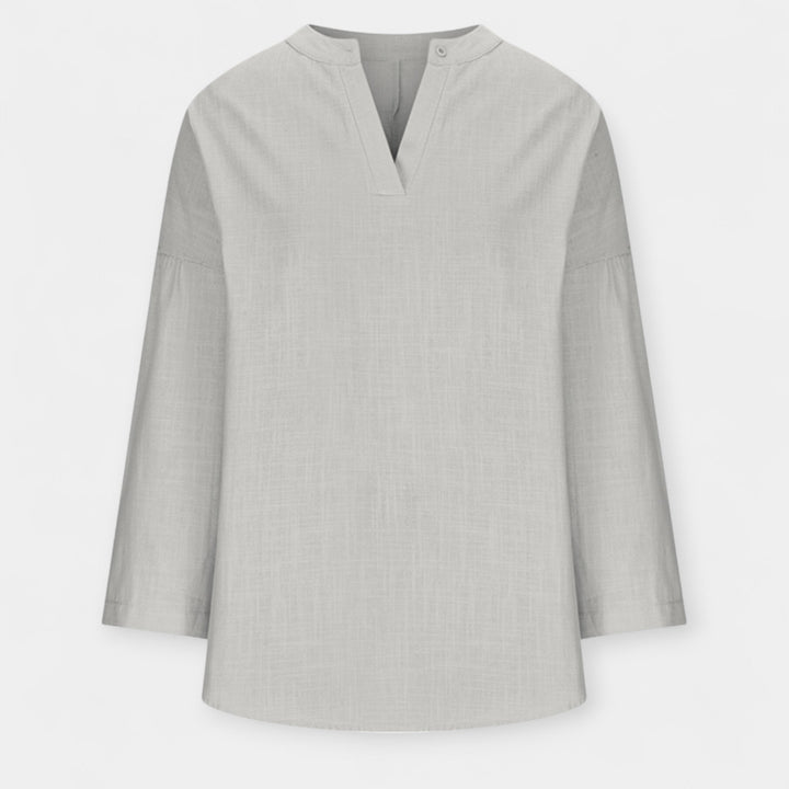 Lněná plážová blůza