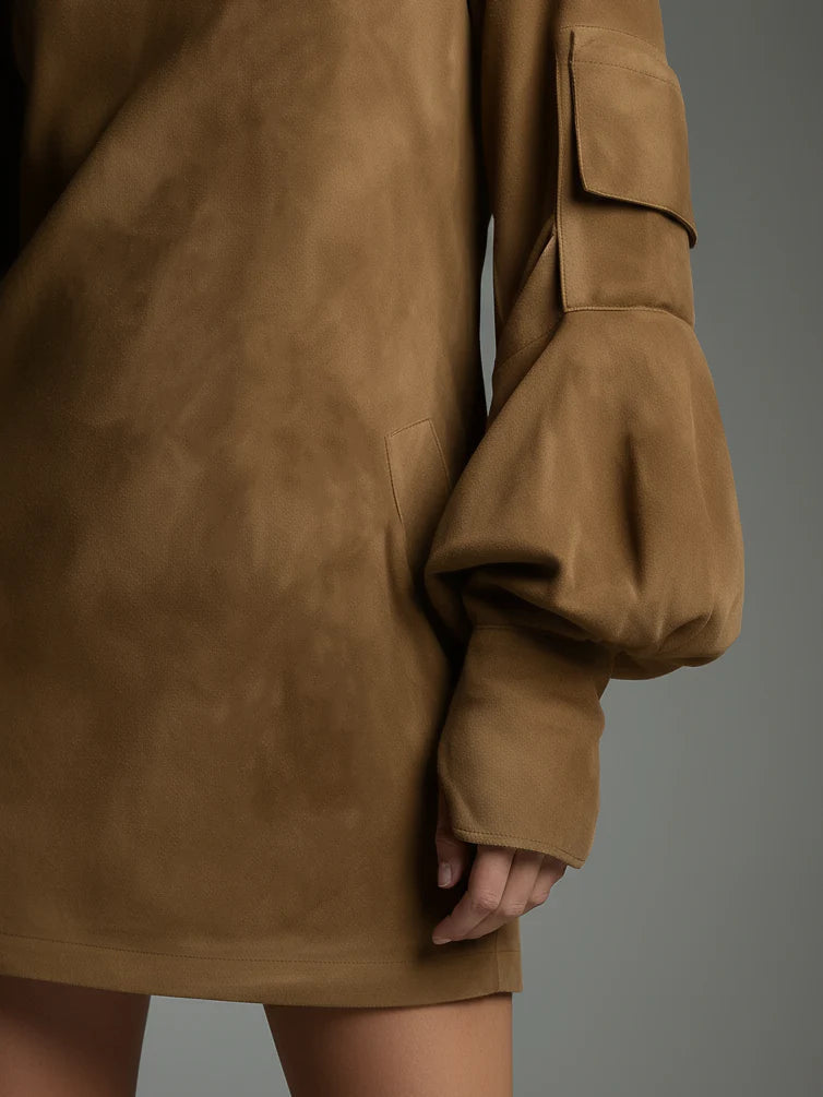 Adéla – Semišové mini šaty