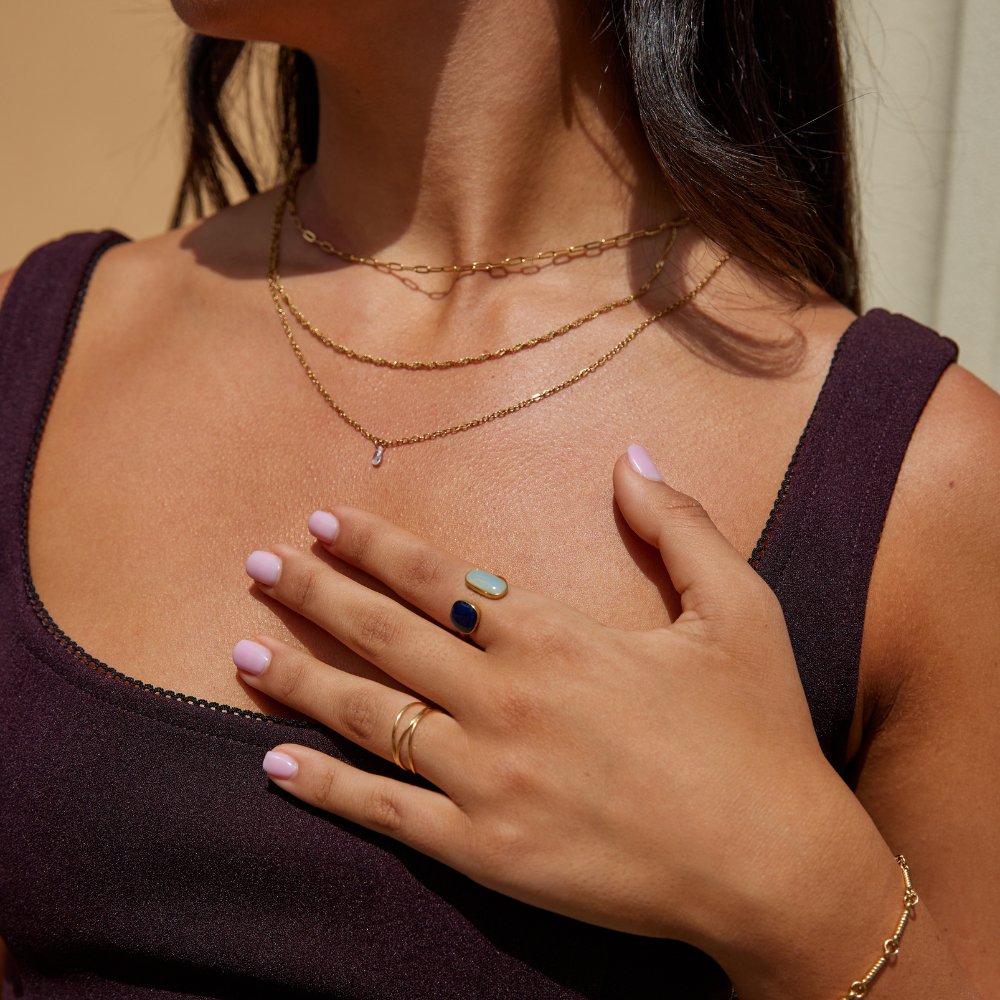 Prsten s akvamarínem