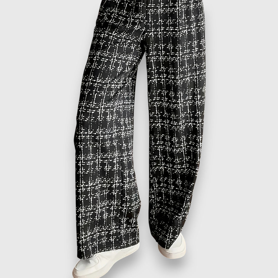 Jasmína - Sada dvou kusů s V-střihem a odpovídajícími kalhotami