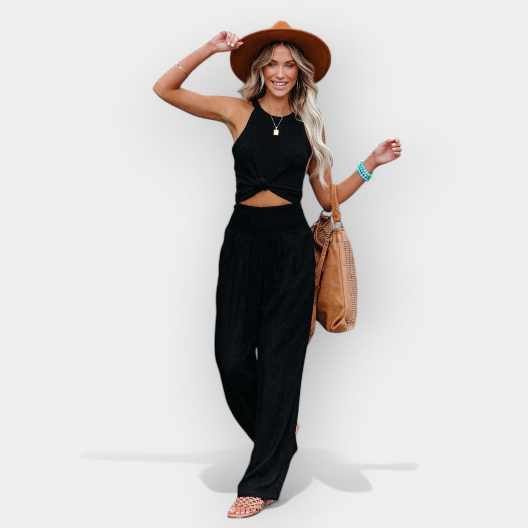 Pohodlné široké kalhoty