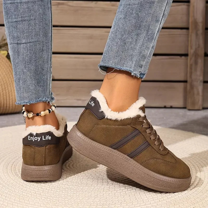 Lily | Komfortable - Varme, Afslappede Flade Sko