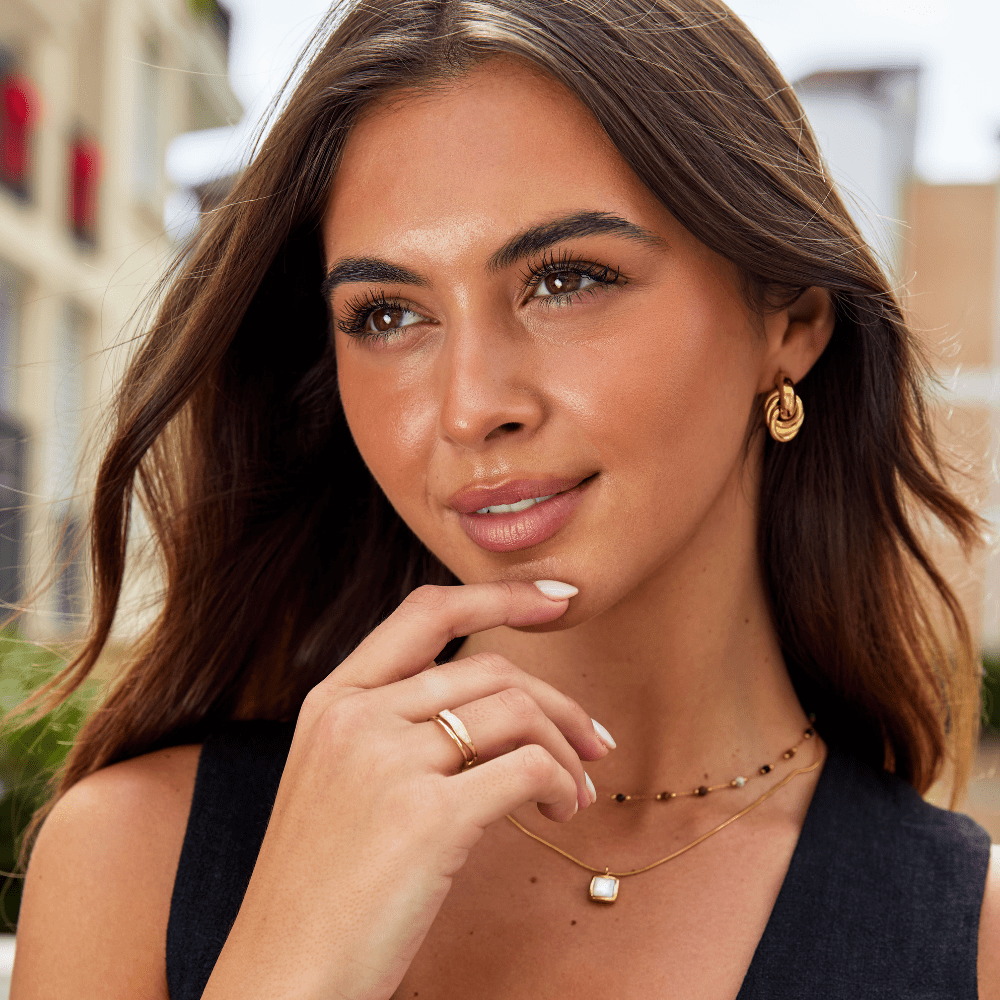 Zlatý prsten Sahara s vrstvami