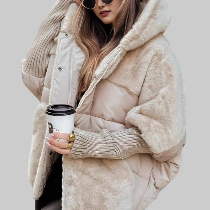 Lena - Stylová péřová bunda s kapucí