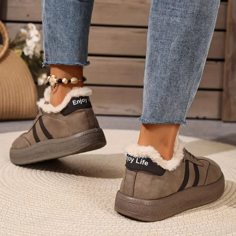 Lily | Komfortable - Varme, Afslappede Flade Sko